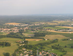 Sainte-Ménehould vue du ciel